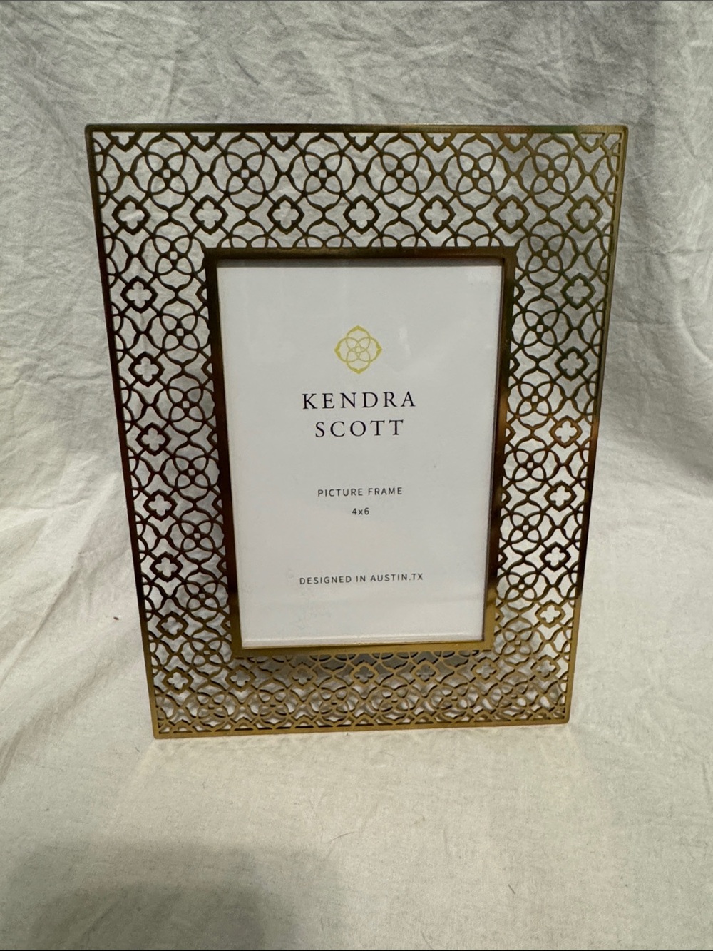 Kendra Scott Gold Filigree Lattice Photo Frame